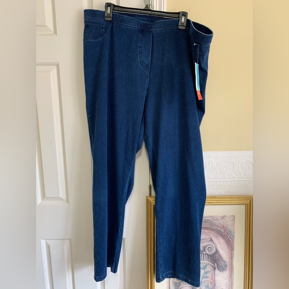 Cathy Daniels Pull On Jeans Elastic Waist Stretch  Women’s Size 2X NEW - Picture 10 of 11